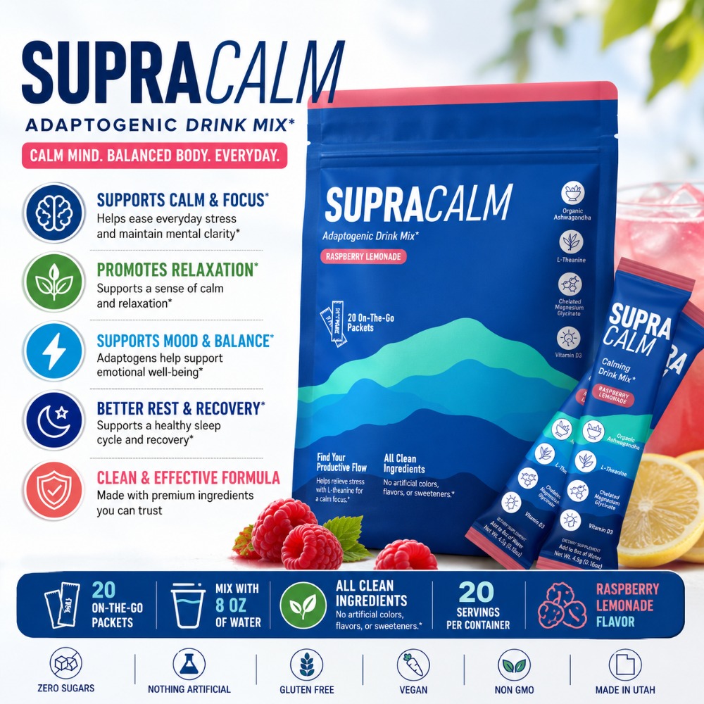 Adaptogenic Drink Mix Raspberr - Magnesium Fire Starter 评论和价格