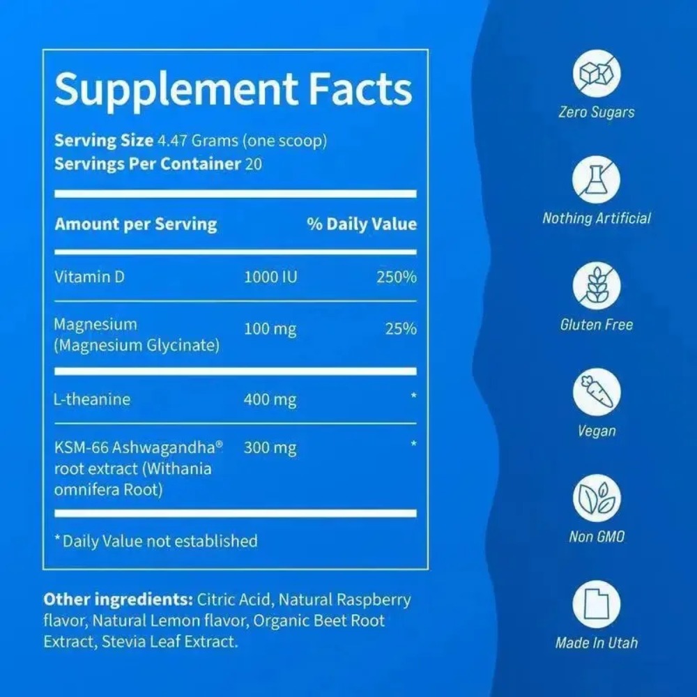 Adaptogenic Drink Mix Raspberr - Magnesium Fire Starter 评论和价格