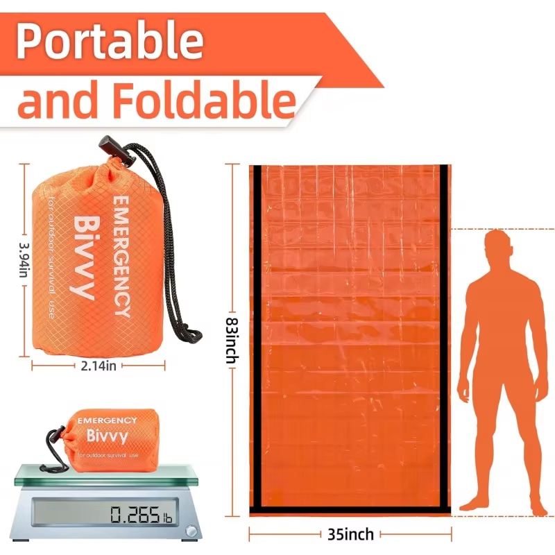 Emergency Sleeping Bag Surviva - Emergency Mylar Tent 评论和价格