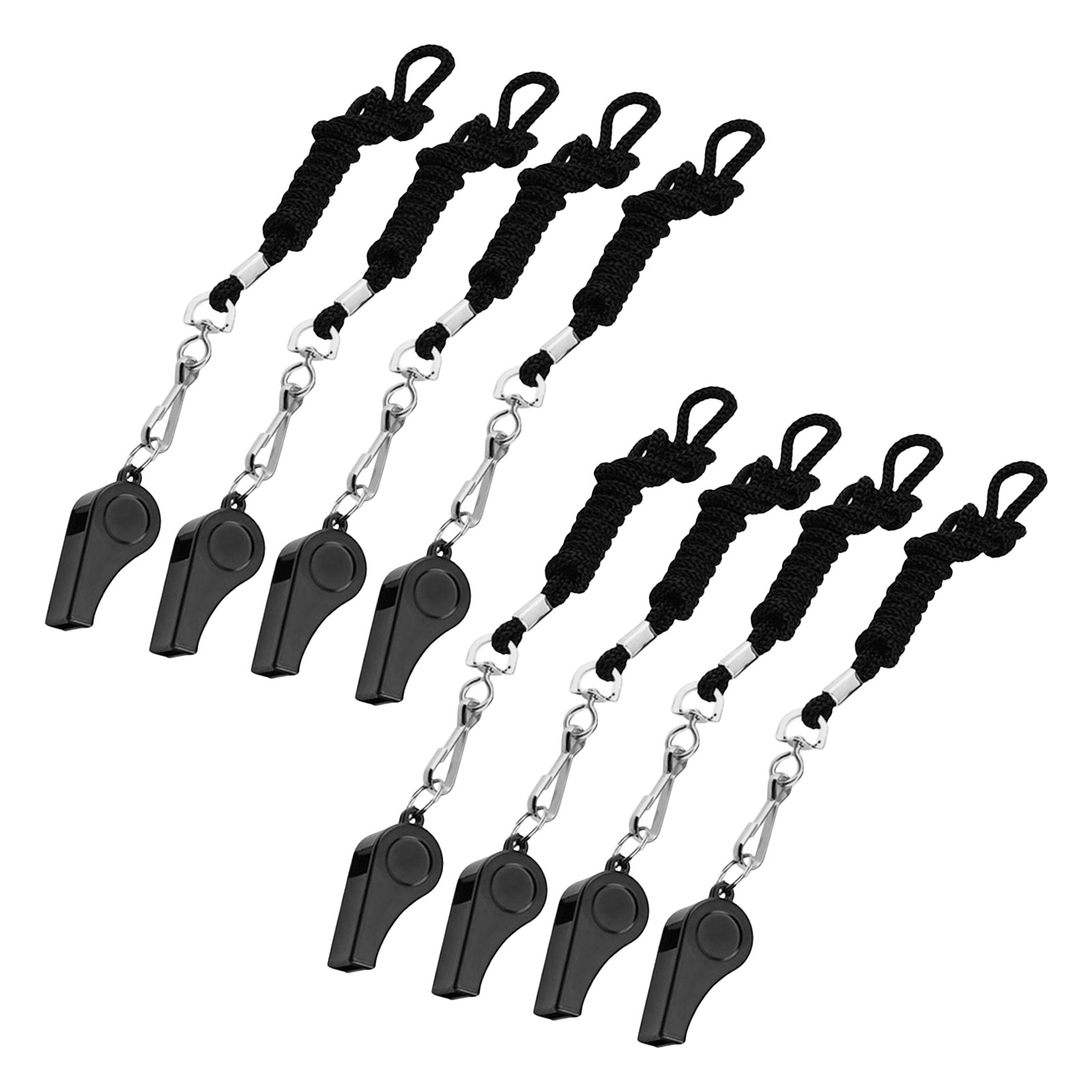 8Pcs Metal Portable Survival W - Emergency Whistle Loud 评论和价格
