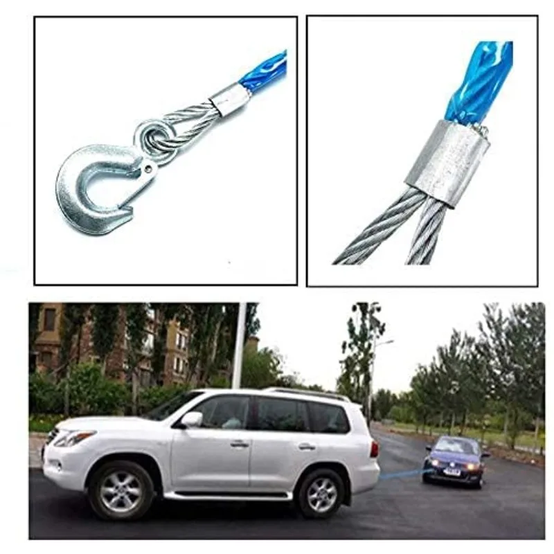 Car Towing Rope 3-7 Tons Steel - Rescue Rope Throw 评论和价格